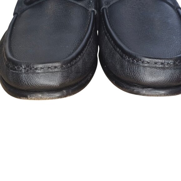 Salvatore Ferragamo Crown Nero Pebble Calf Loafer Mens Shoe Size 10.5 E With Box - Picture 14 of 17